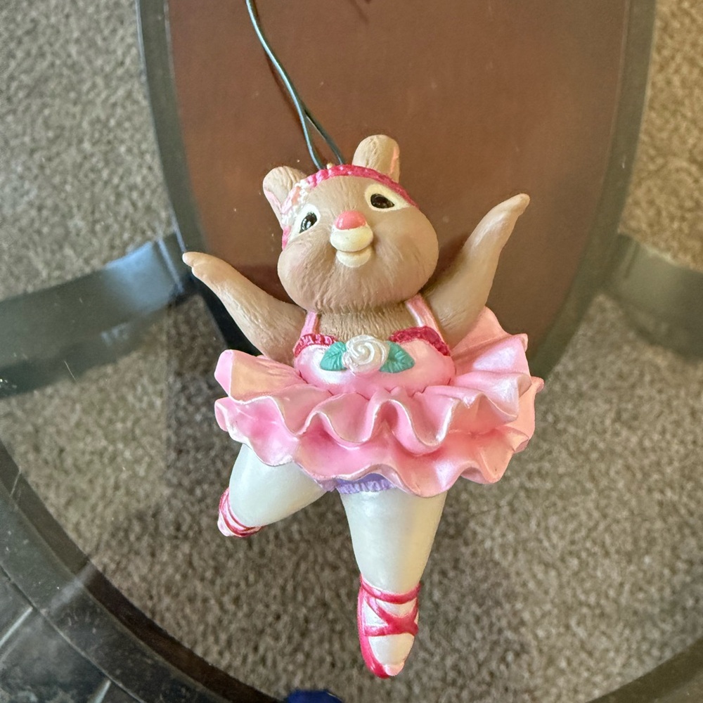 Pink Ballerina Bear Ornament